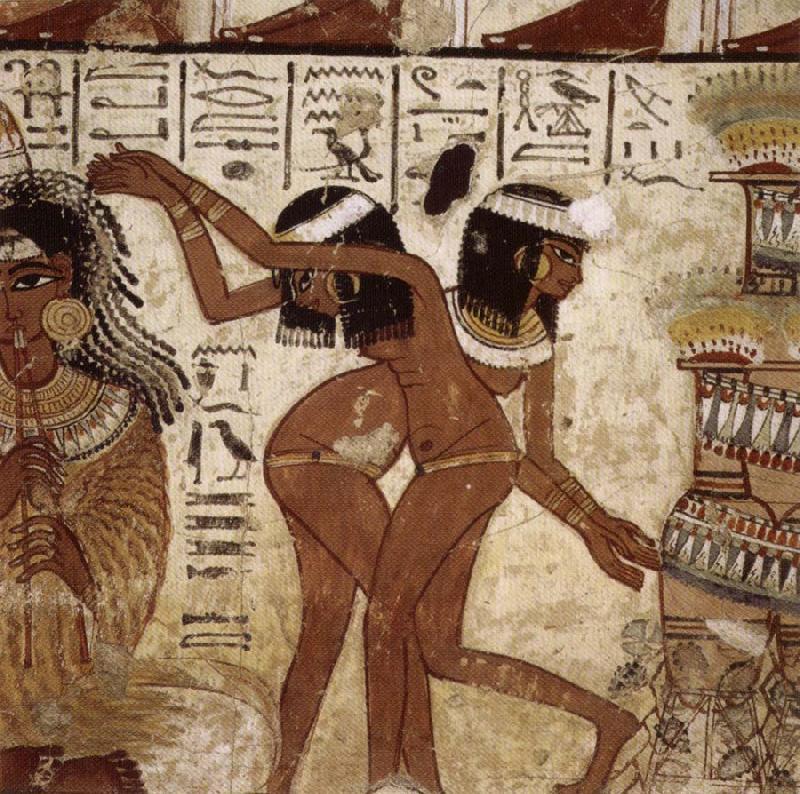 unknow artist Banquet Scent,from th Tomb of Nebamun oil painting image